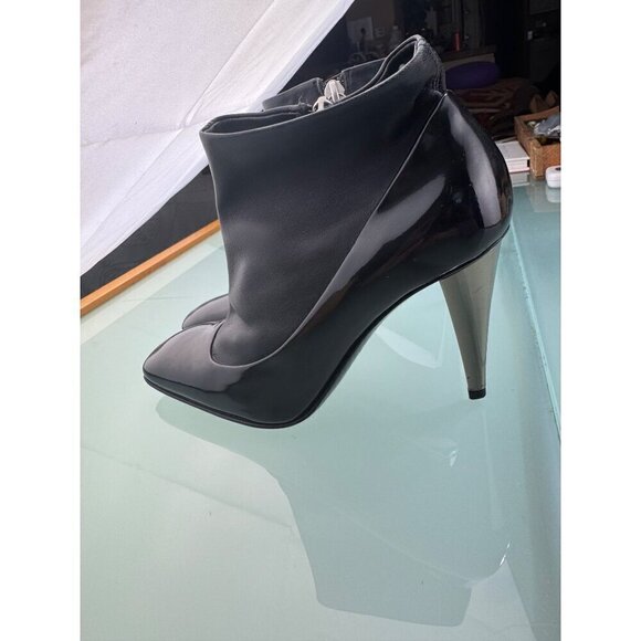 Giuseppe Zanotti patent leather/lamb skin Leather Stilettos Zip Closure- LT3258 - Picture 5 of 10